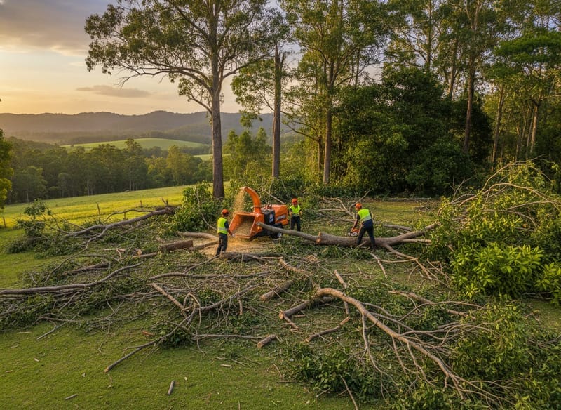 Storm Damage Tree Removal performed by Rockhampton Arborist in the Rockhampton